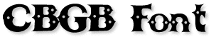 CBGB Font